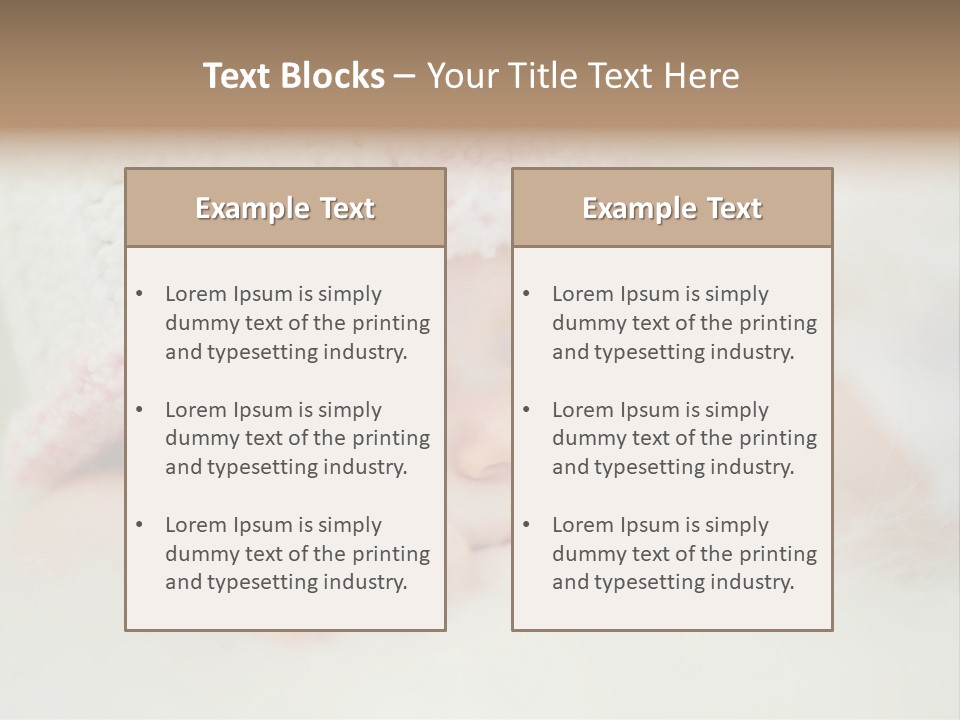 Diaper Girl Cute PowerPoint Template