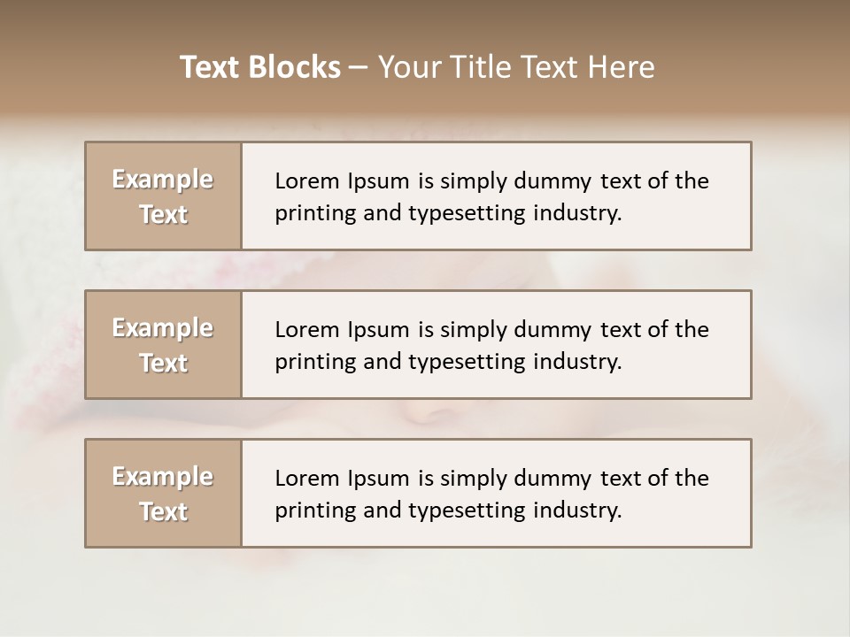 Diaper Girl Cute PowerPoint Template