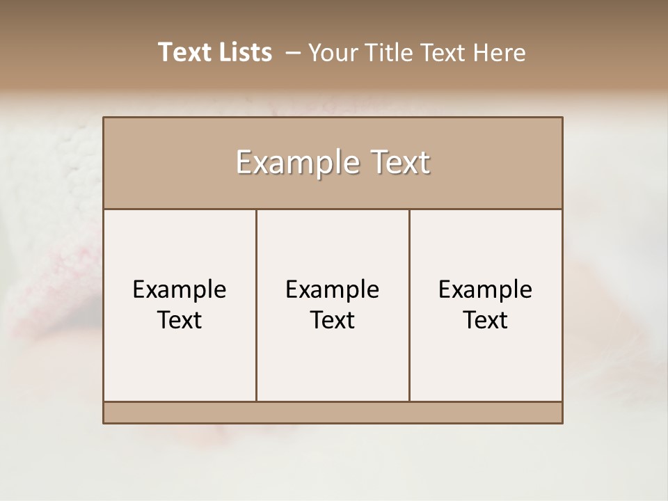 Diaper Girl Cute PowerPoint Template