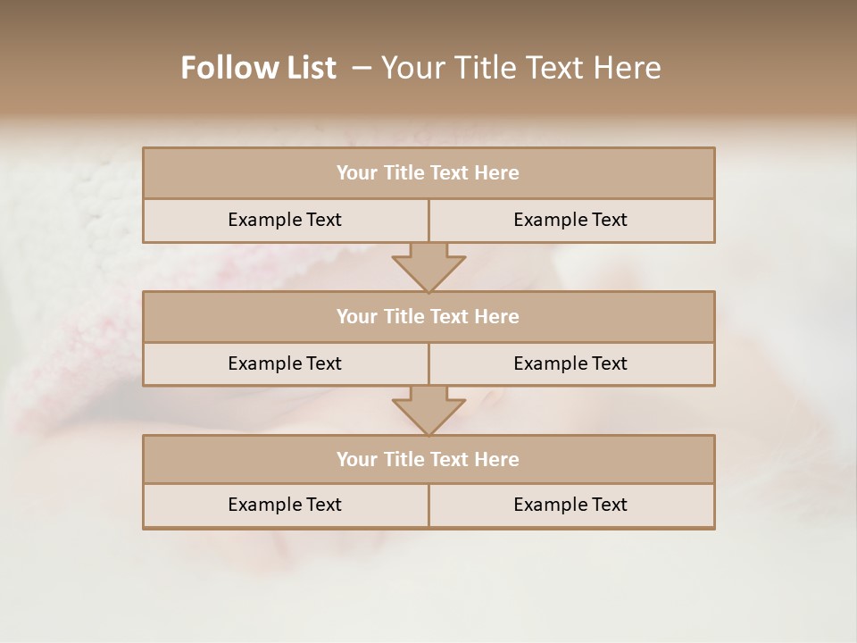 Diaper Girl Cute PowerPoint Template