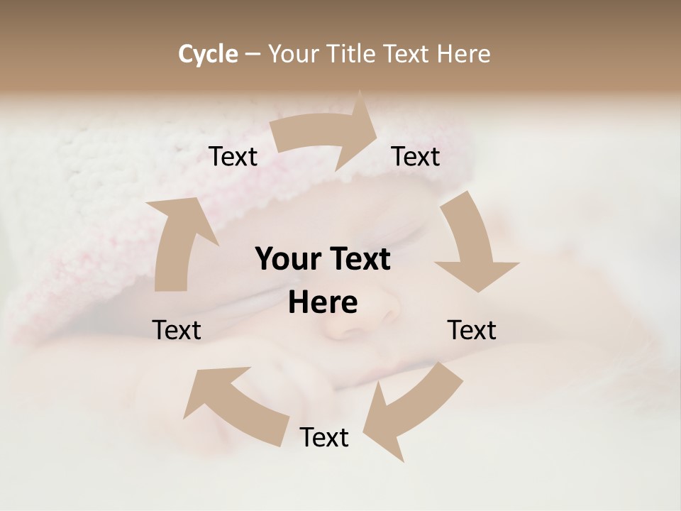 Diaper Girl Cute PowerPoint Template