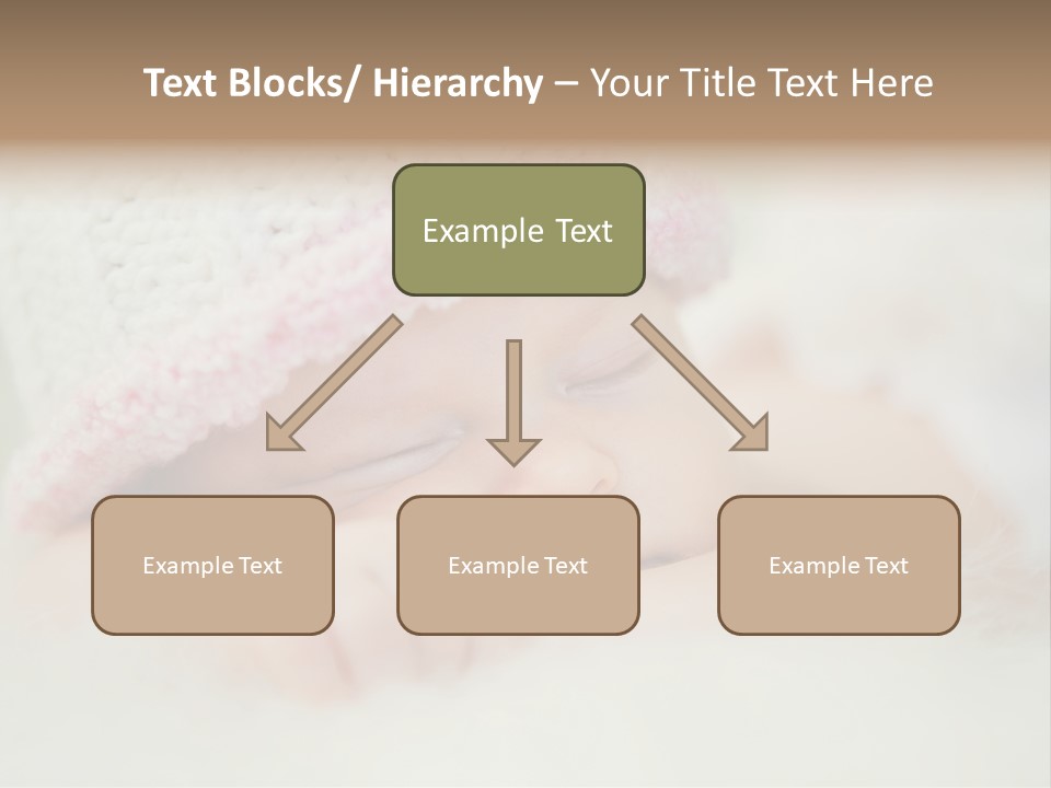 Diaper Girl Cute PowerPoint Template