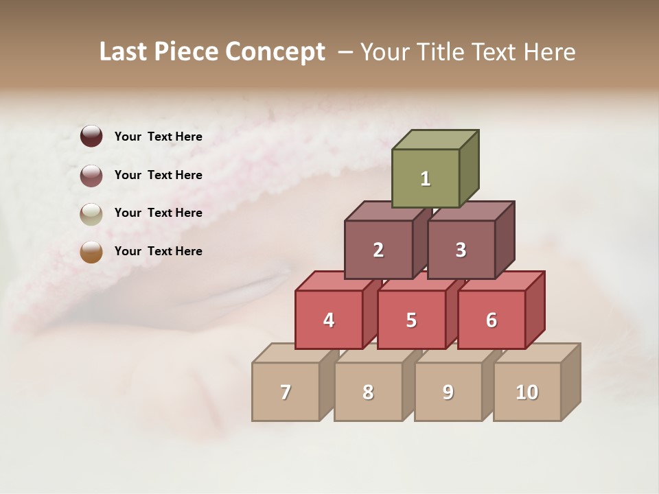 Diaper Girl Cute PowerPoint Template