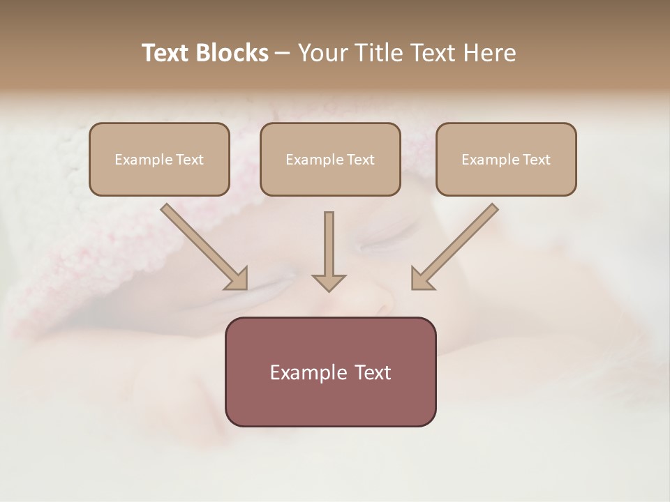 Diaper Girl Cute PowerPoint Template