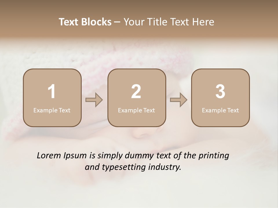 Diaper Girl Cute PowerPoint Template