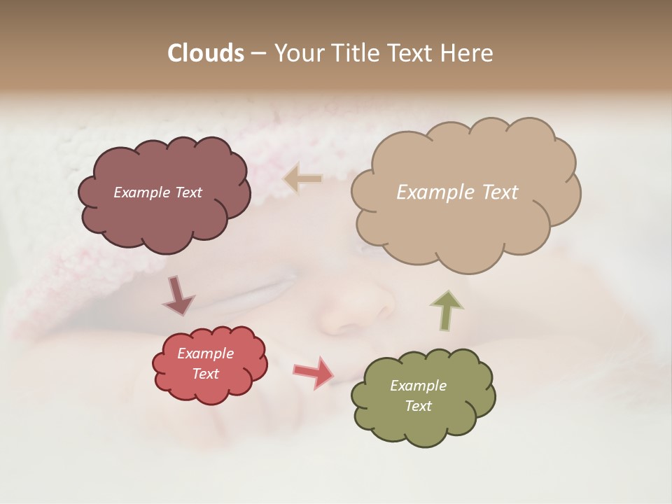 Diaper Girl Cute PowerPoint Template