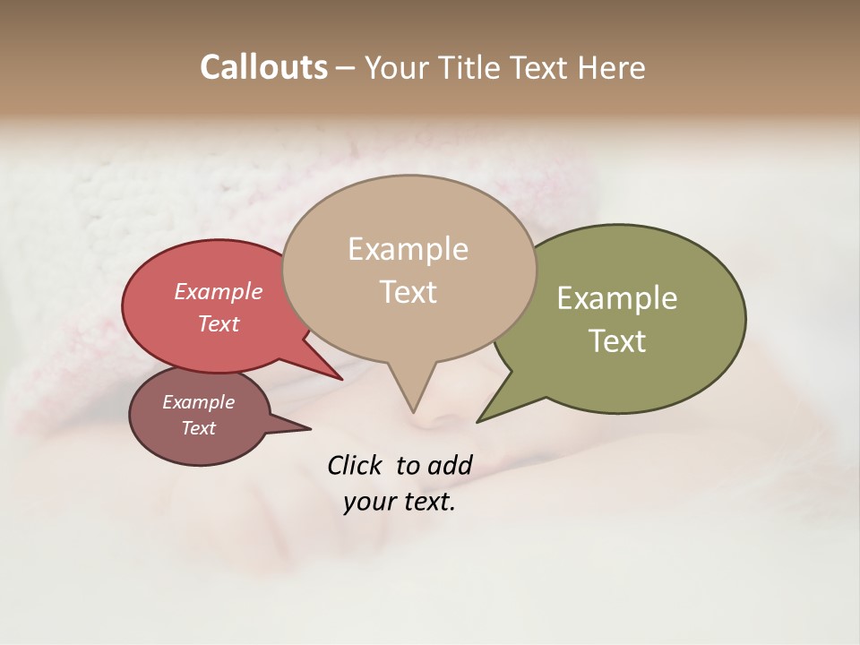 Diaper Girl Cute PowerPoint Template