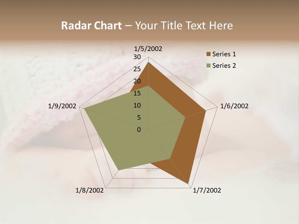 Diaper Girl Cute PowerPoint Template