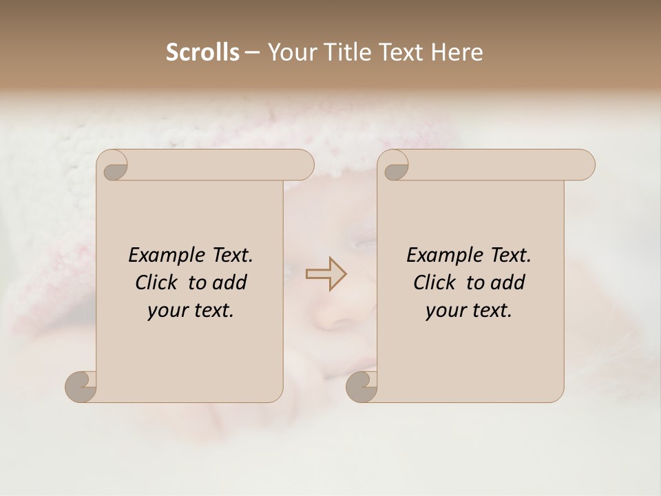 Diaper Girl Cute PowerPoint Template