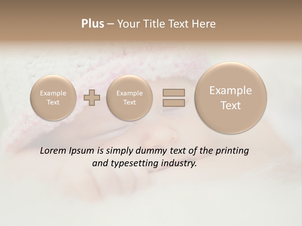 Diaper Girl Cute PowerPoint Template