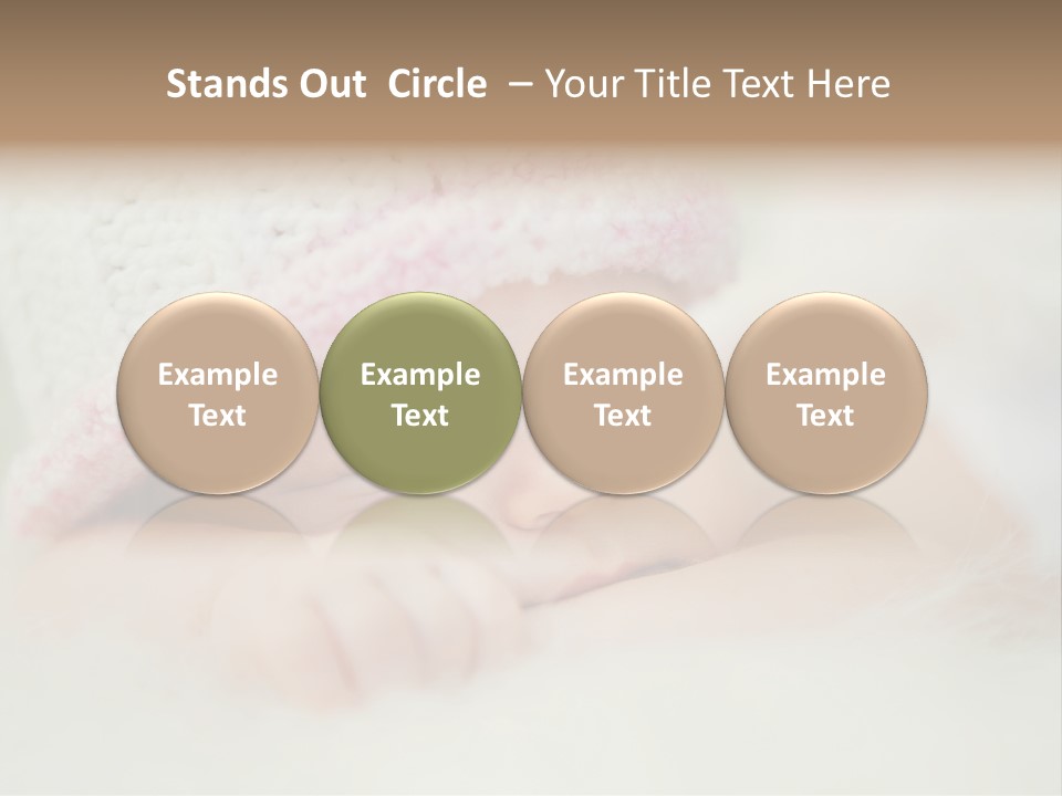 Diaper Girl Cute PowerPoint Template