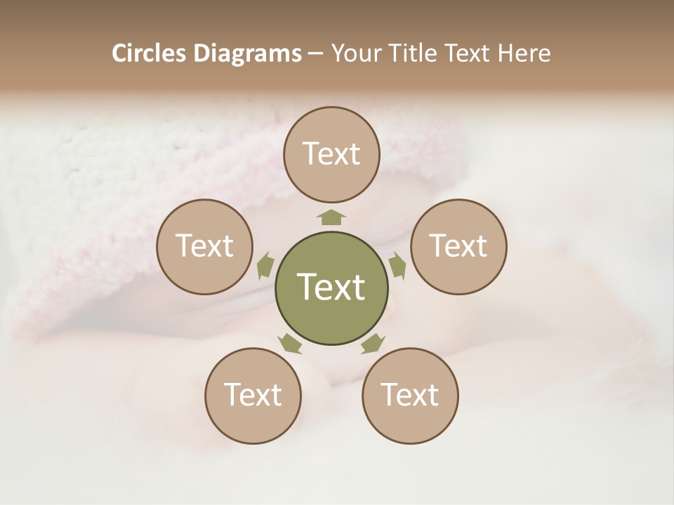 Diaper Girl Cute PowerPoint Template