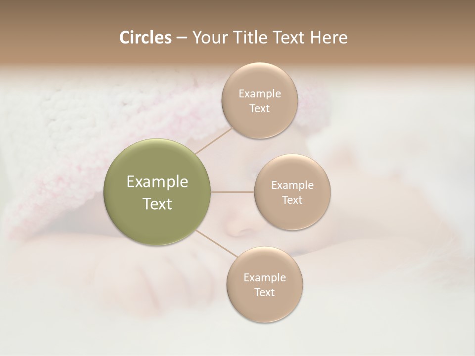 Diaper Girl Cute PowerPoint Template