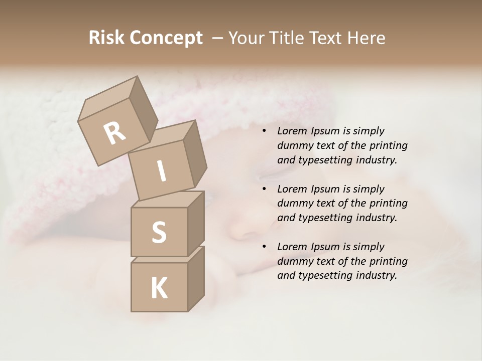 Diaper Girl Cute PowerPoint Template