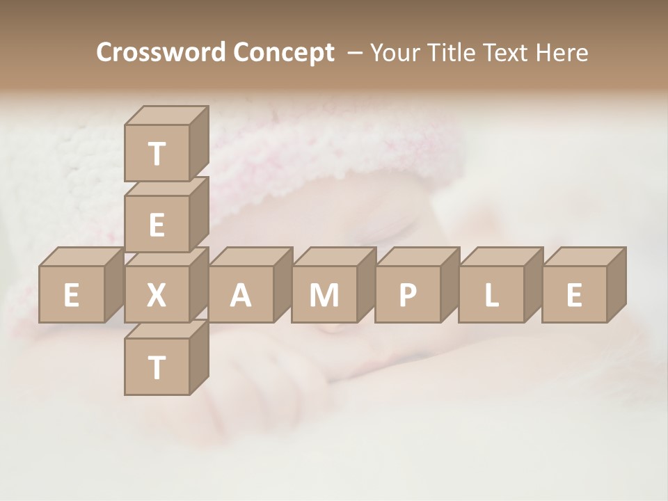 Diaper Girl Cute PowerPoint Template