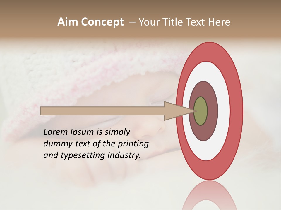 Diaper Girl Cute PowerPoint Template