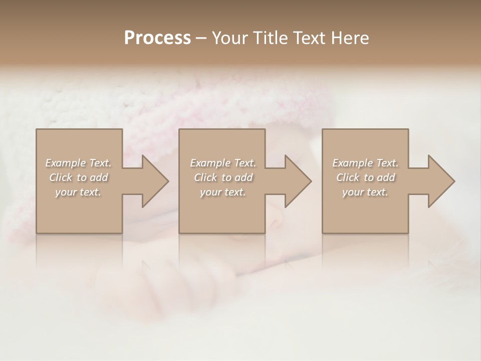 Diaper Girl Cute PowerPoint Template