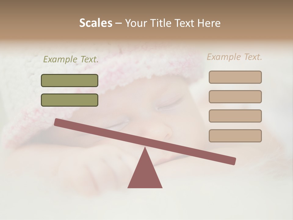 Diaper Girl Cute PowerPoint Template