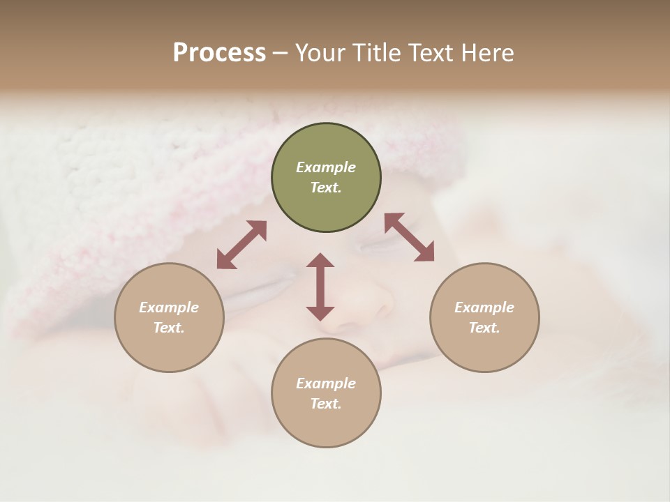 Diaper Girl Cute PowerPoint Template