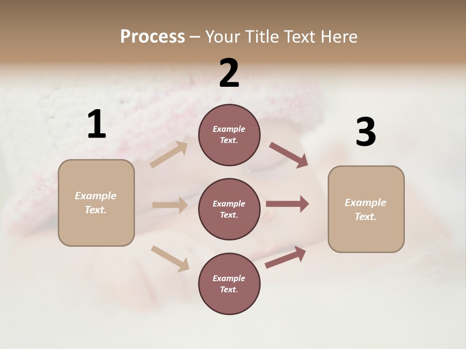 Diaper Girl Cute PowerPoint Template