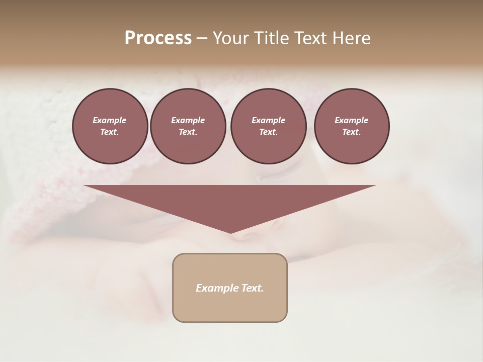 Diaper Girl Cute PowerPoint Template