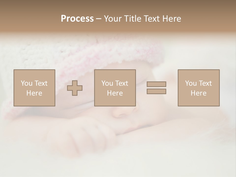 Diaper Girl Cute PowerPoint Template