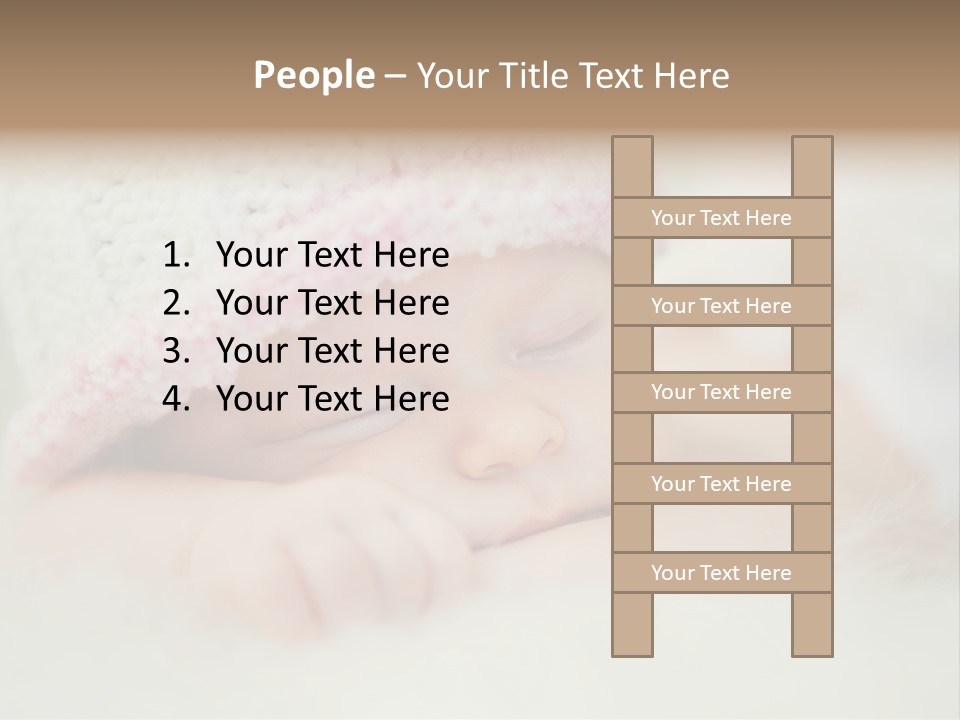 Diaper Girl Cute PowerPoint Template