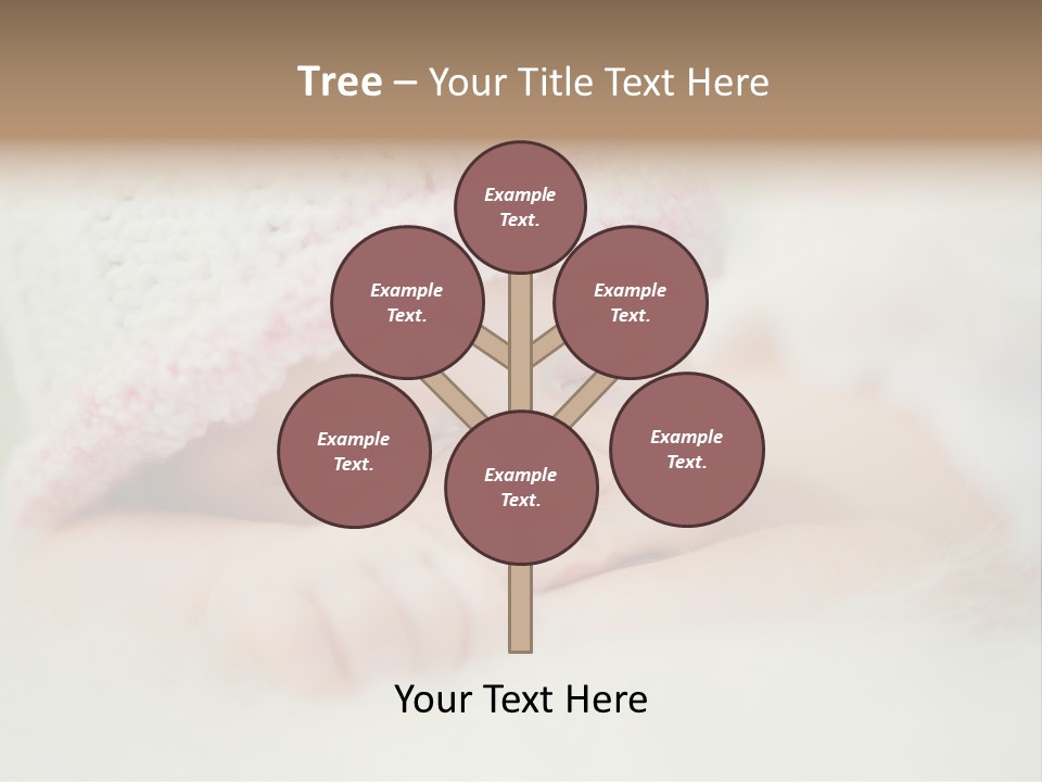 Diaper Girl Cute PowerPoint Template