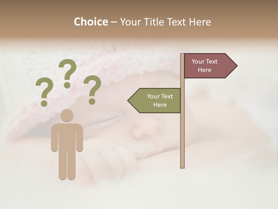 Diaper Girl Cute PowerPoint Template