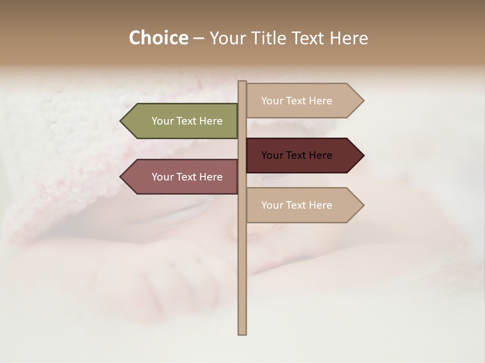 Diaper Girl Cute PowerPoint Template