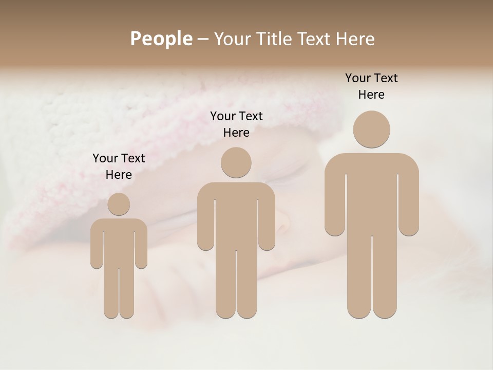 Diaper Girl Cute PowerPoint Template