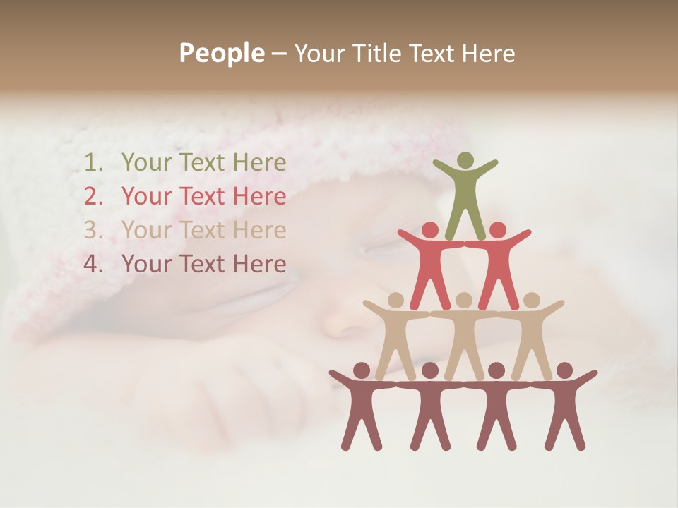 Diaper Girl Cute PowerPoint Template