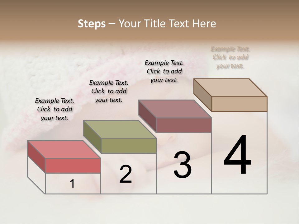 Diaper Girl Cute PowerPoint Template