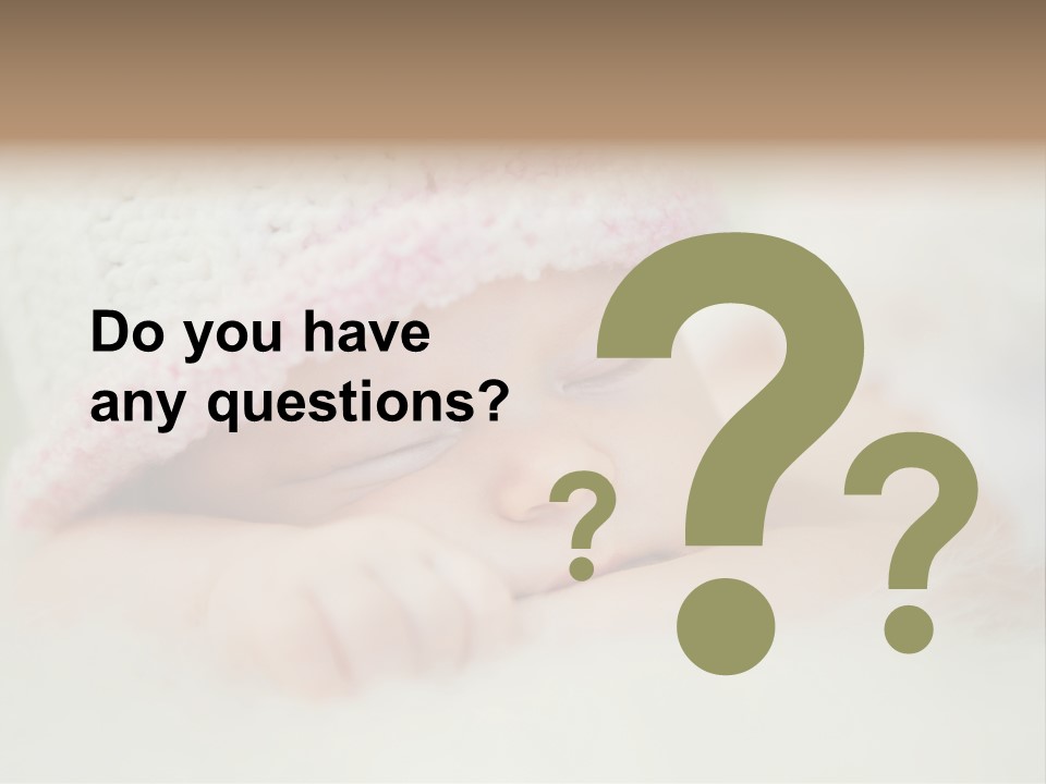 Diaper Girl Cute PowerPoint Template