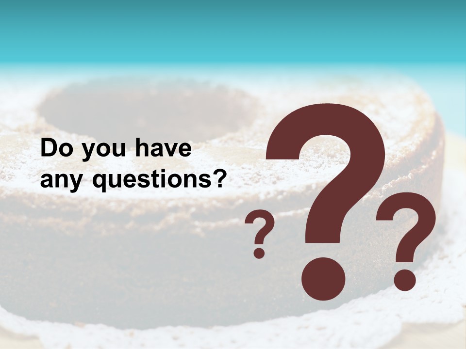 Angel Aliment Confectionery PowerPoint Template