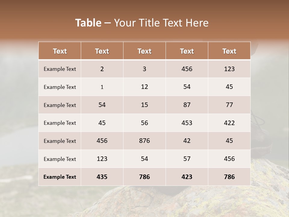 Tourism Nature Sport PowerPoint Template