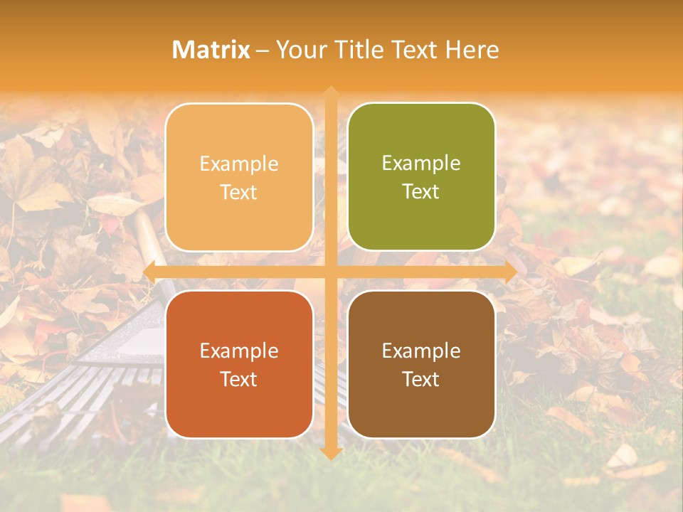 Autumn Landscaping Piled PowerPoint Template