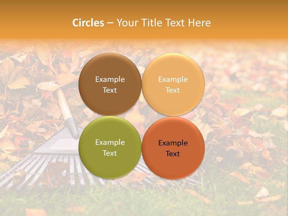 Autumn Landscaping Piled PowerPoint Template