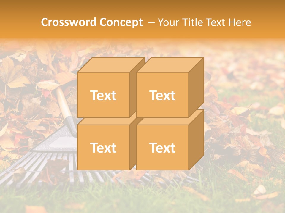 Autumn Landscaping Piled PowerPoint Template