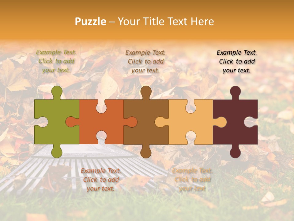 Autumn Landscaping Piled PowerPoint Template
