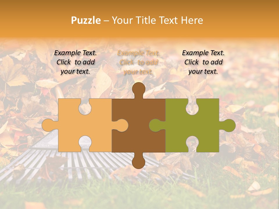 Autumn Landscaping Piled PowerPoint Template