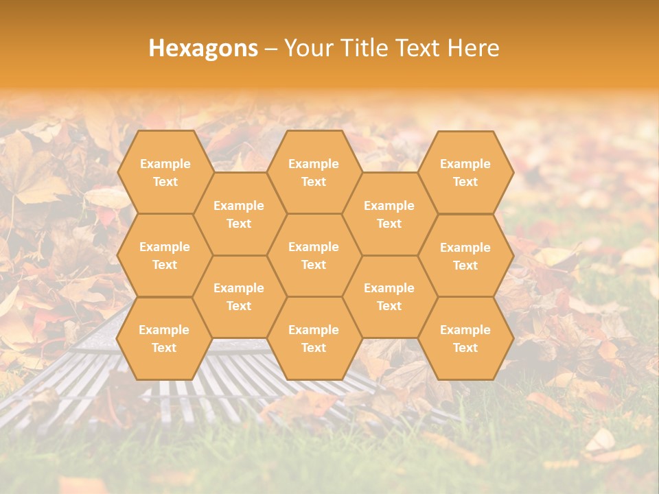 Autumn Landscaping Piled PowerPoint Template