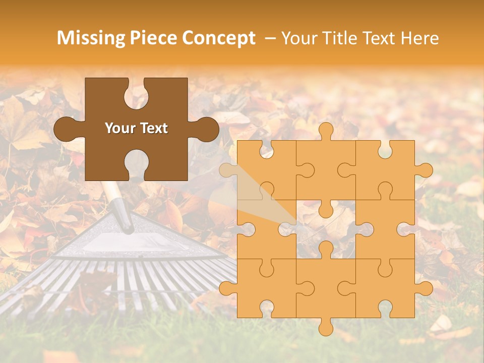 Autumn Landscaping Piled PowerPoint Template