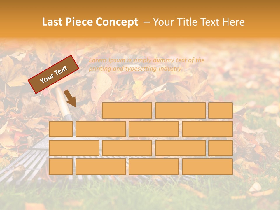 Autumn Landscaping Piled PowerPoint Template