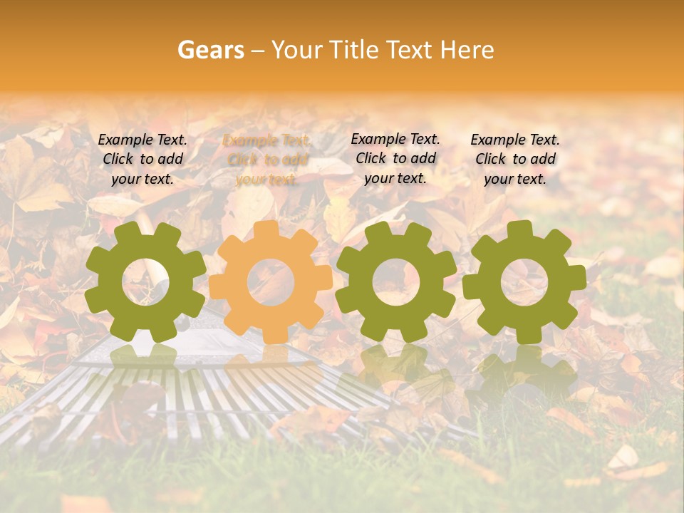 Autumn Landscaping Piled PowerPoint Template
