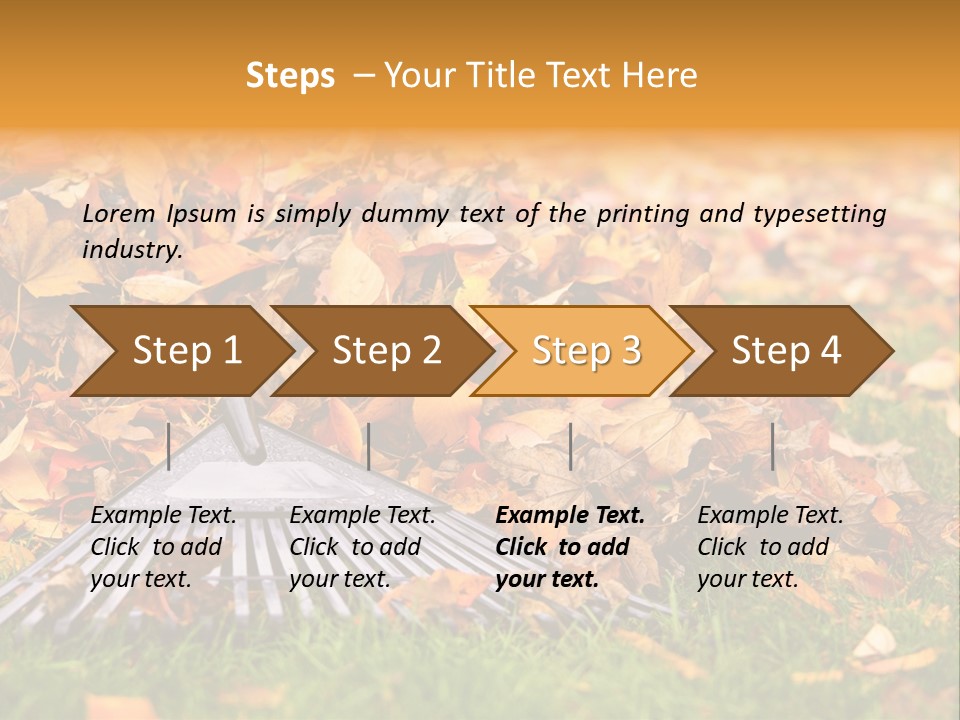 Autumn Landscaping Piled PowerPoint Template