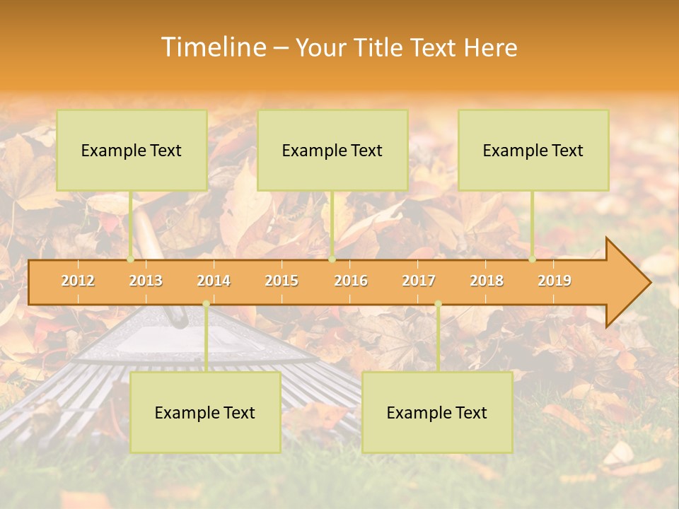 Autumn Landscaping Piled PowerPoint Template