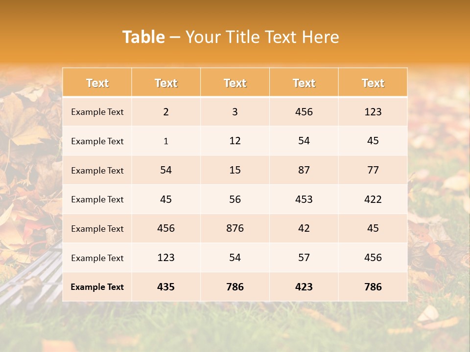 Autumn Landscaping Piled PowerPoint Template