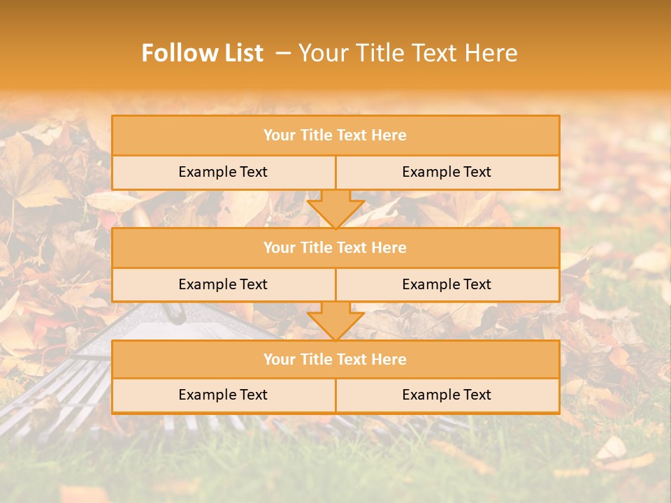 Autumn Landscaping Piled PowerPoint Template