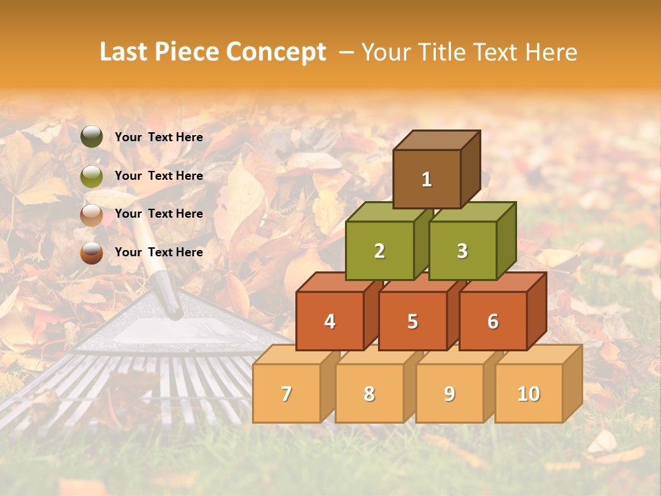Autumn Landscaping Piled PowerPoint Template